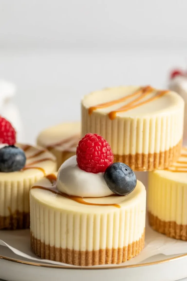 Mini Vanilla Cheesecakes