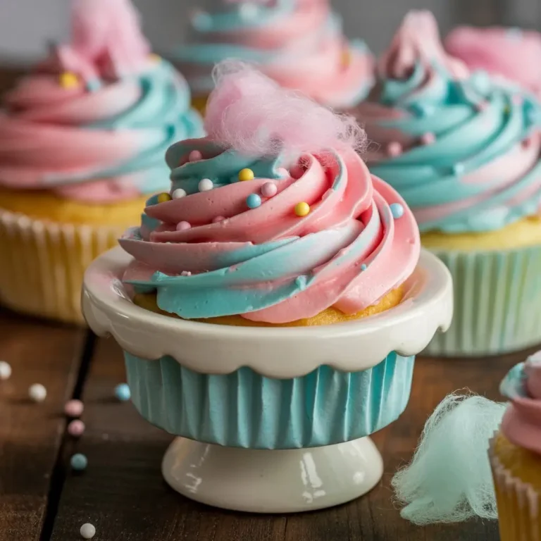 Cotton Candy Cupcakes