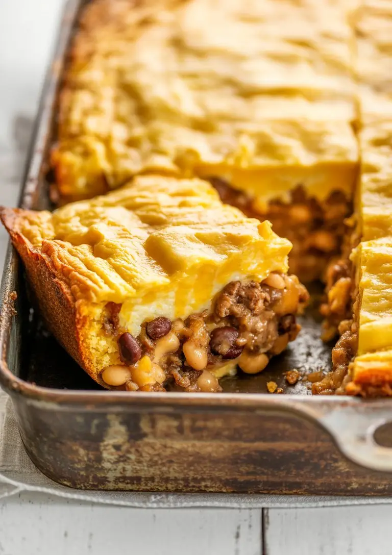 Cowboy Cornbread Casserole with Jiffy Mix