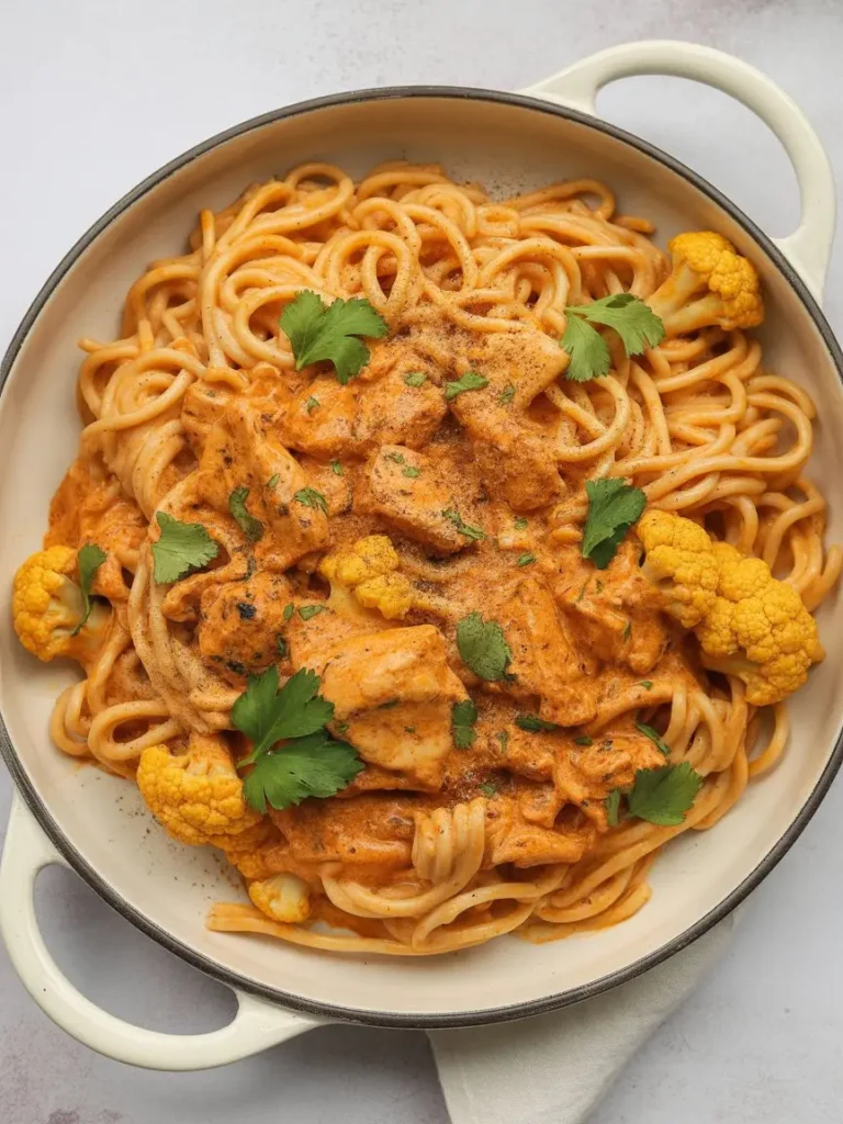 One-Pot Creamy Butter Chicken Pasta