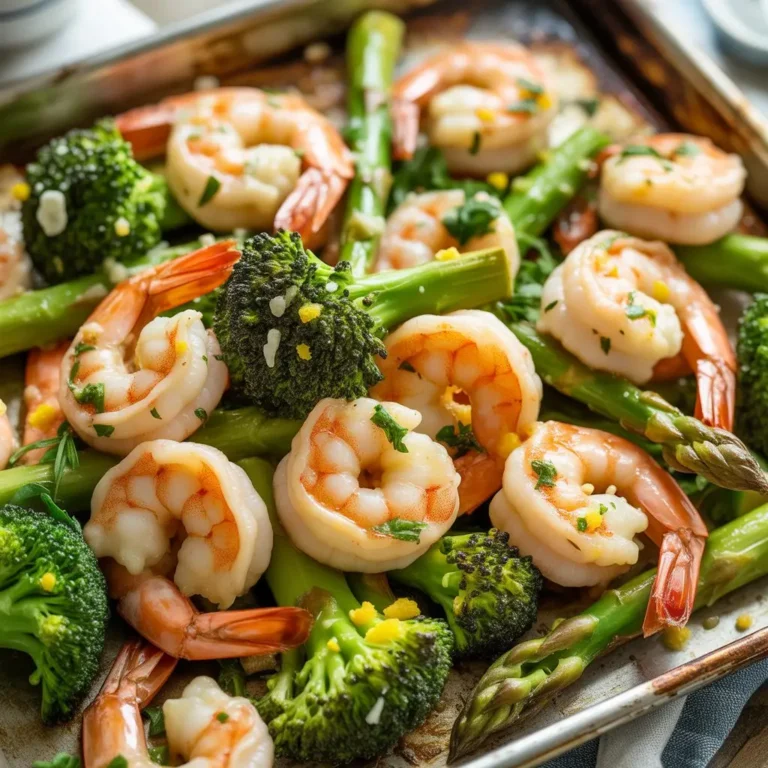 Garlic Parmesan Shrimp Veggies