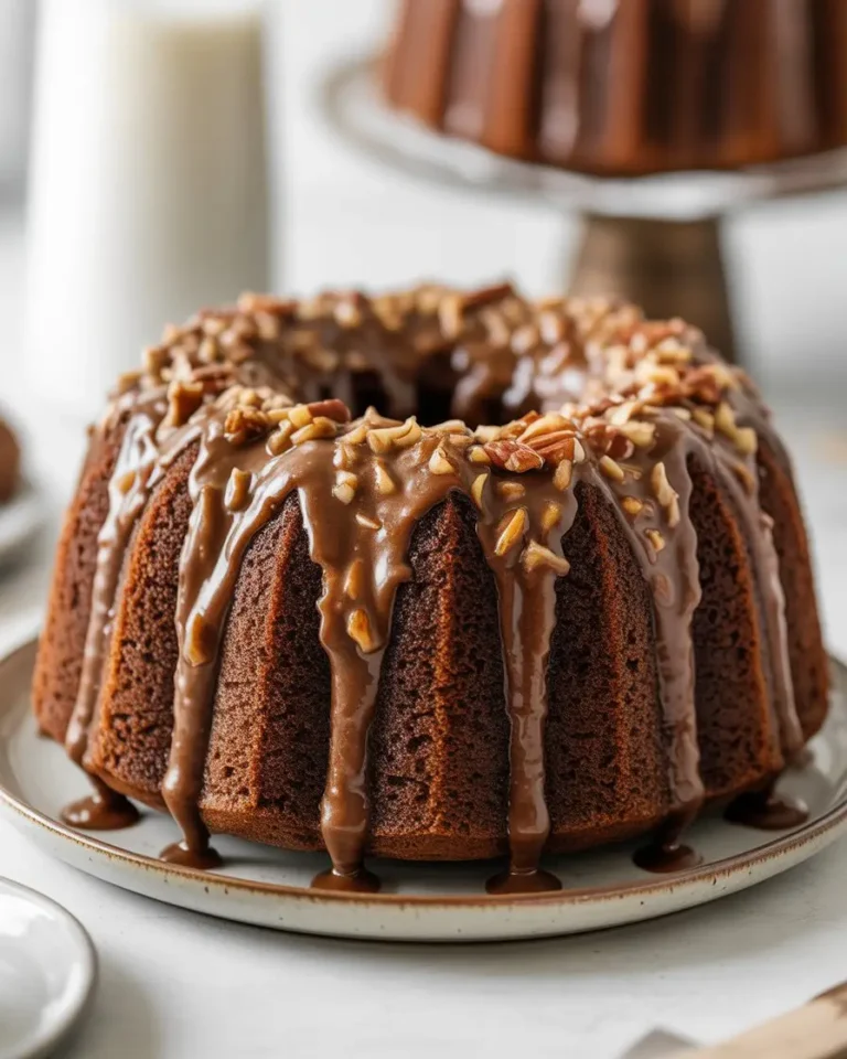 German Chocolate Pecan Pound Cake