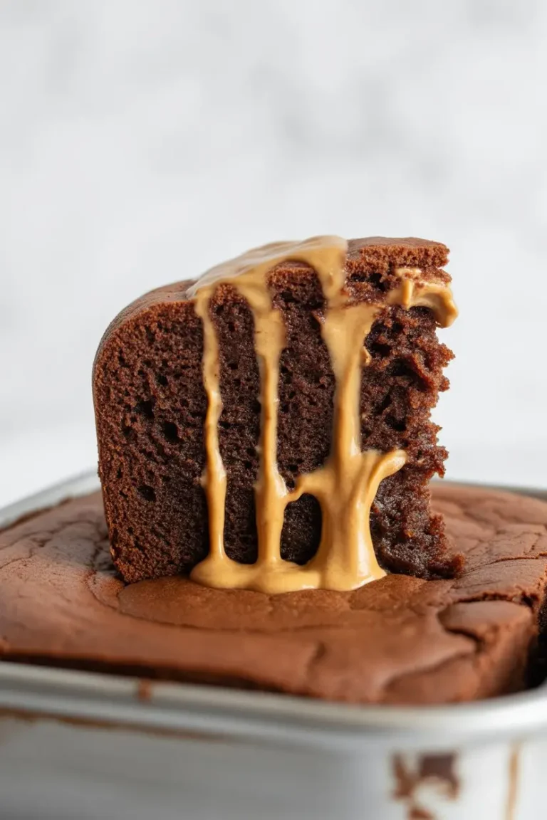 Gooey Chocolate Peanut Butter Cake