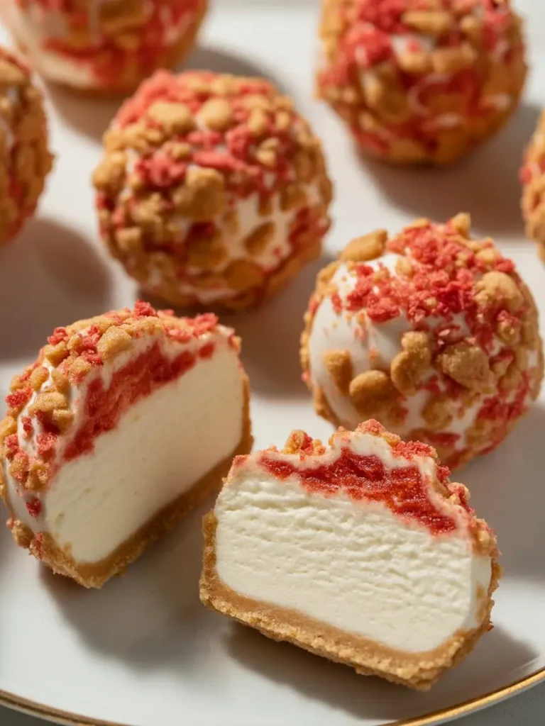 Strawberry Cheesecake Crunch Bites