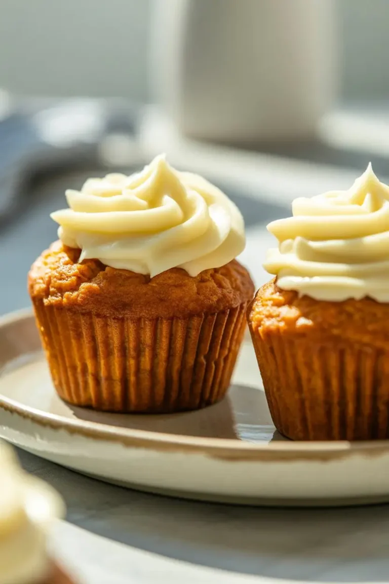 Pineapple Carrot Muffins with Cream Cheese Frosting