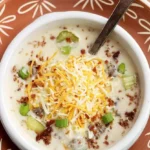 Read more about the article Creamy Slow Cooker Cheeseburger Soup