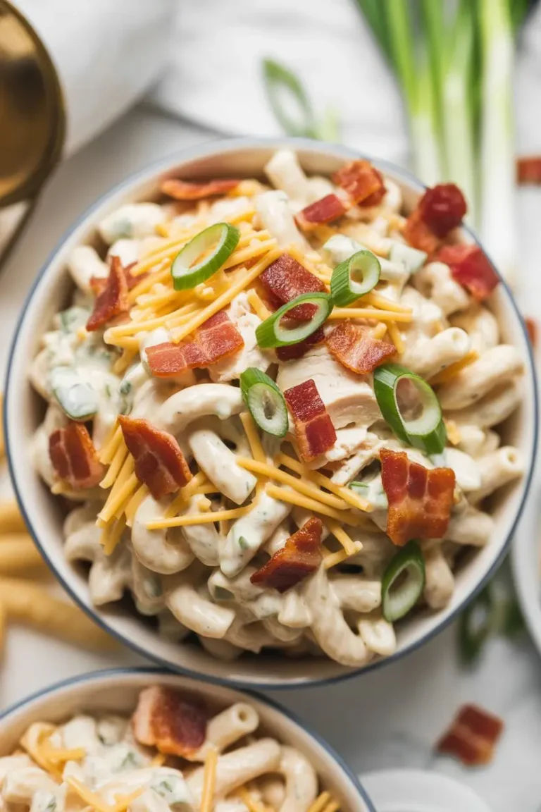Chicken Bacon Ranch Pasta Salad