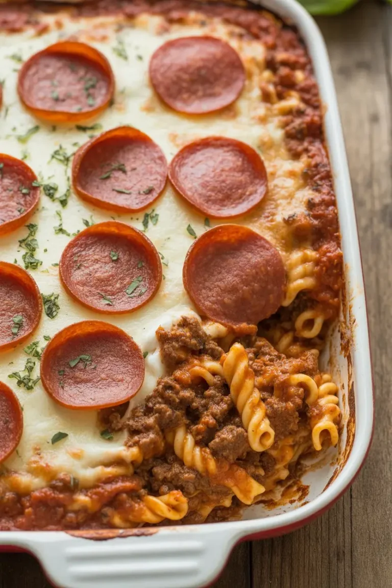 Meat Pizza Casserole Recipe