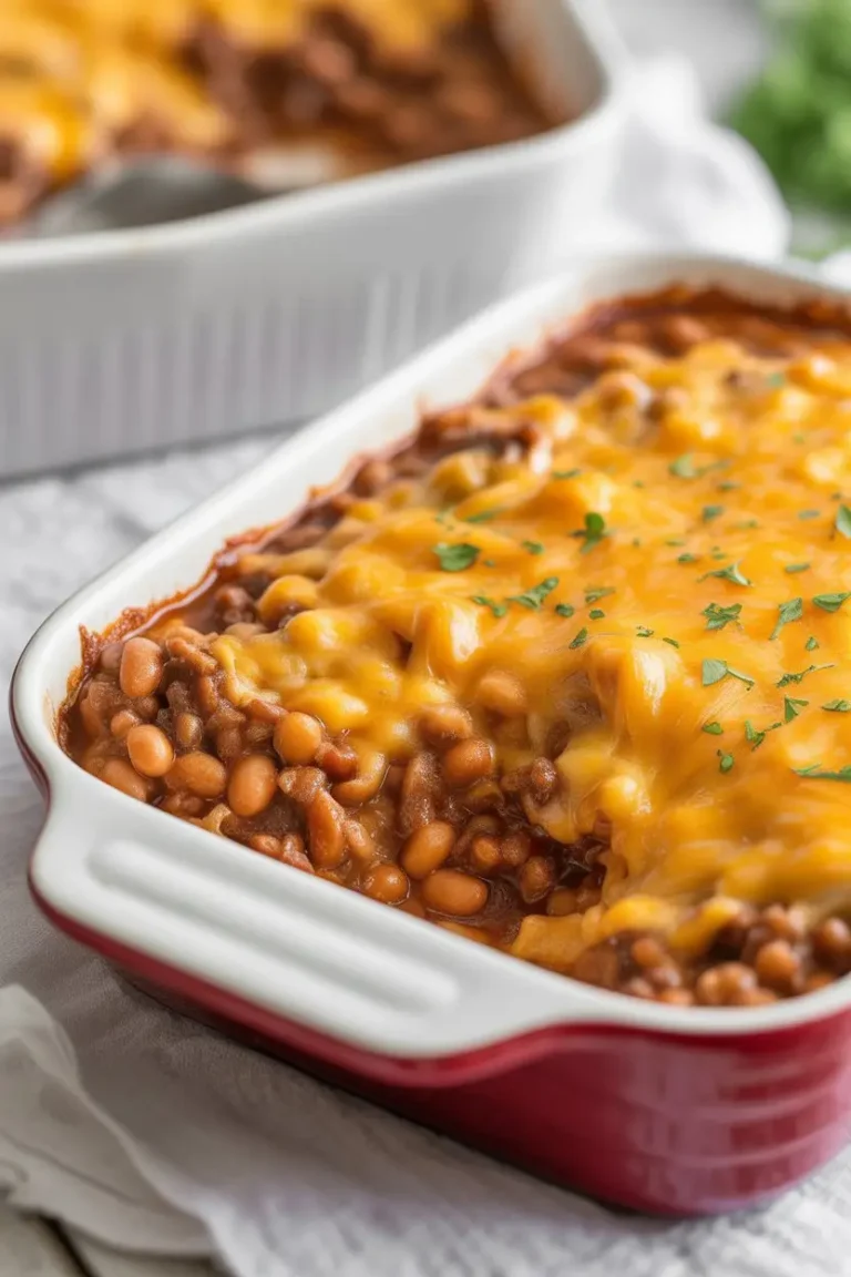 Hearty Baked Beans and Ground Beef Casserole Recipe