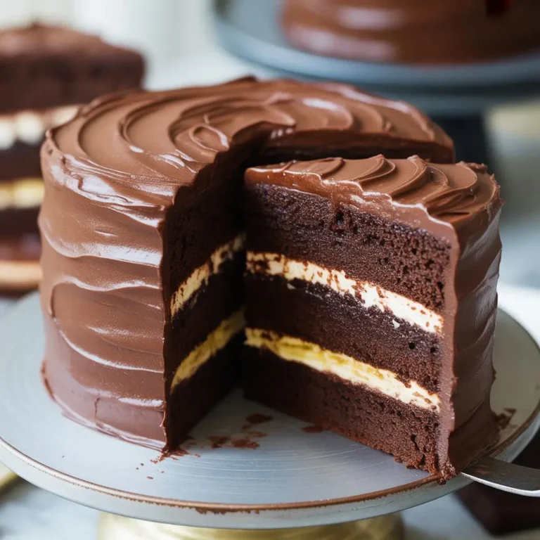 Double Chocolate Banana Layer Cake Recipe